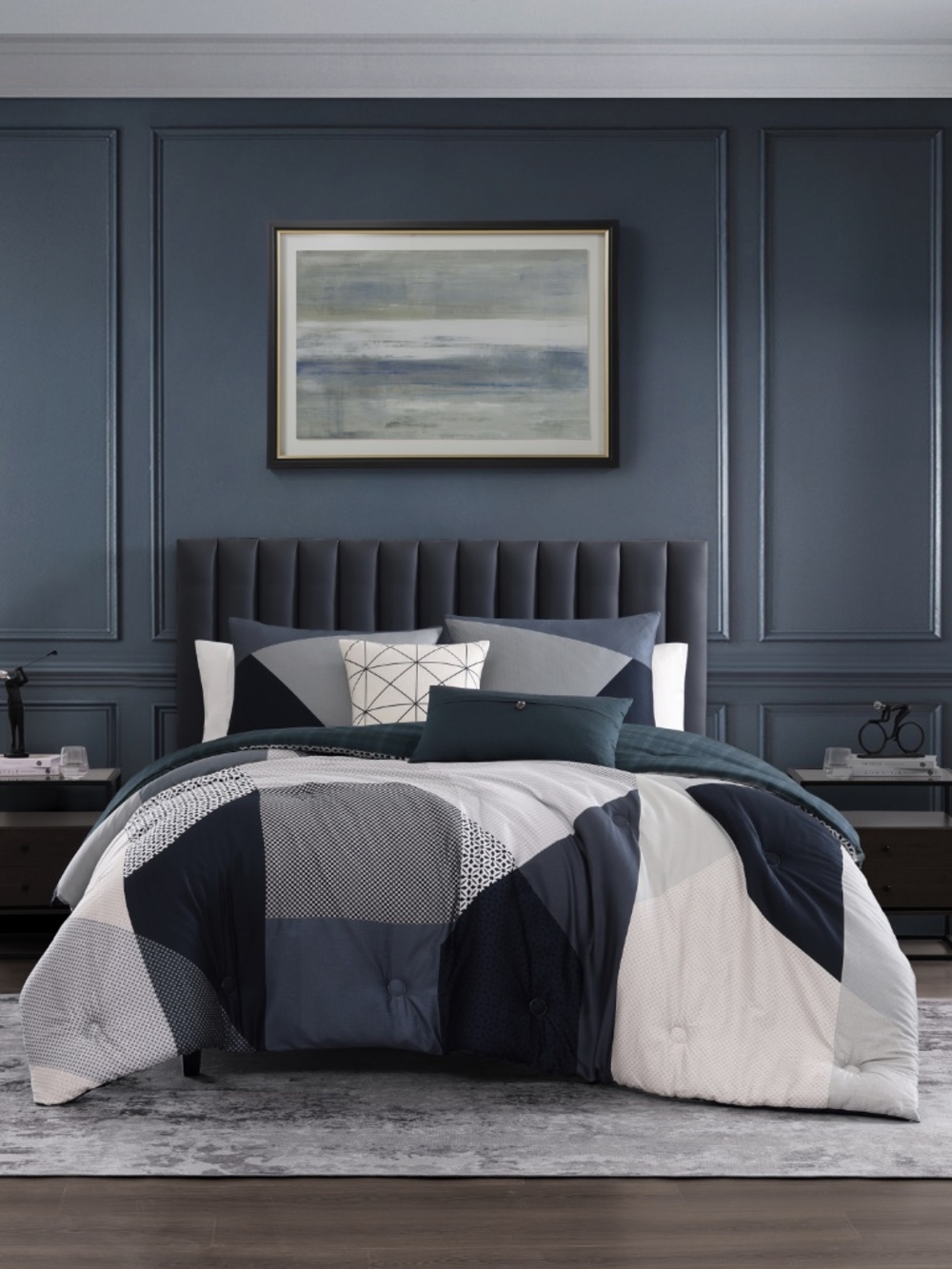 Bebejan Geo Fusion Reversible Queen Comforter Set